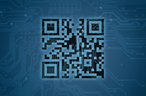 blue qr